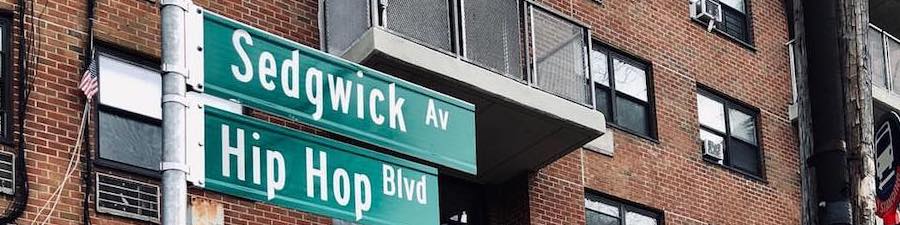 Sedgwick Avの道路標識